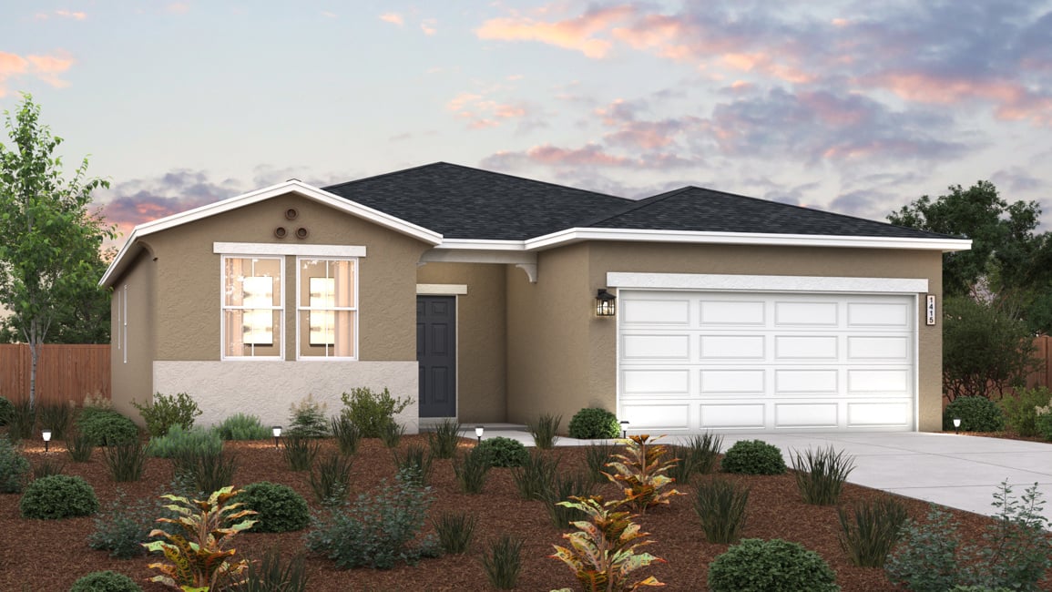 A house with a large yard.