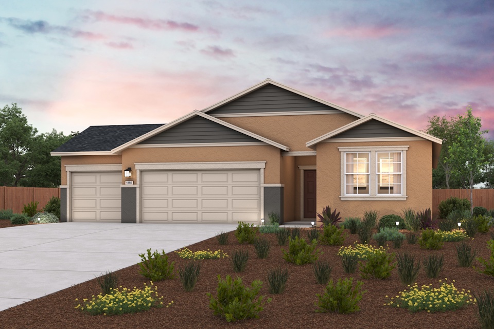 A house with a driveway.