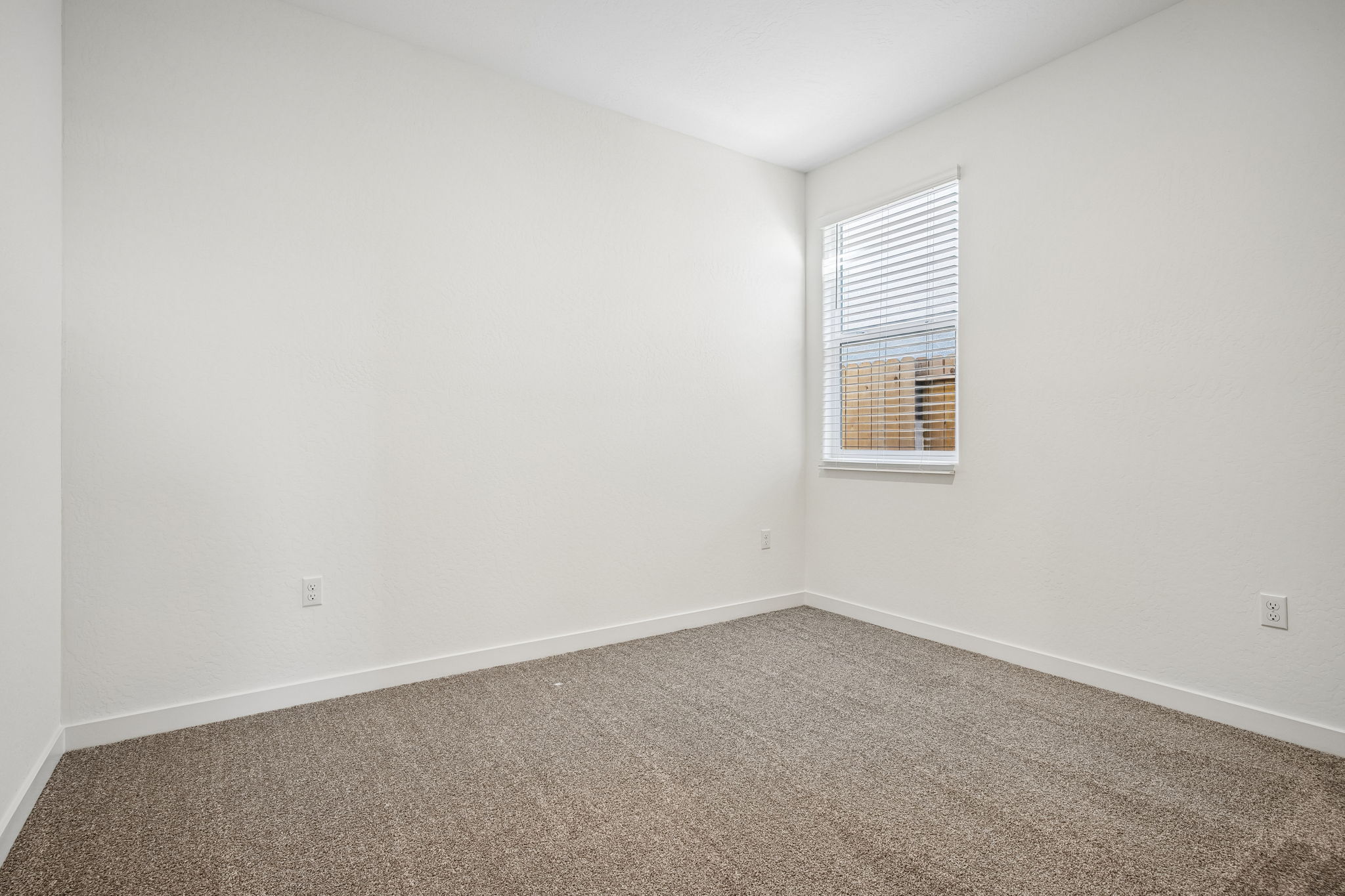 A room with a window.