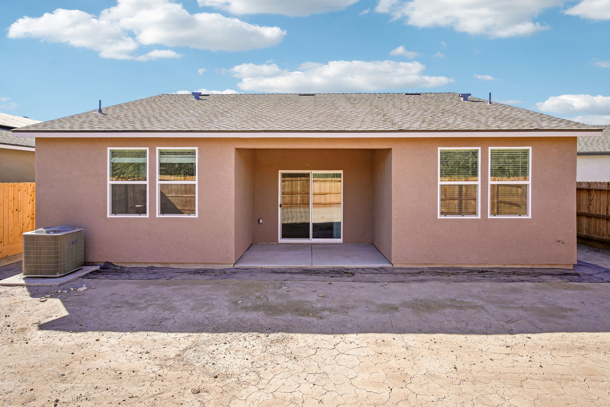 A house with a garage.