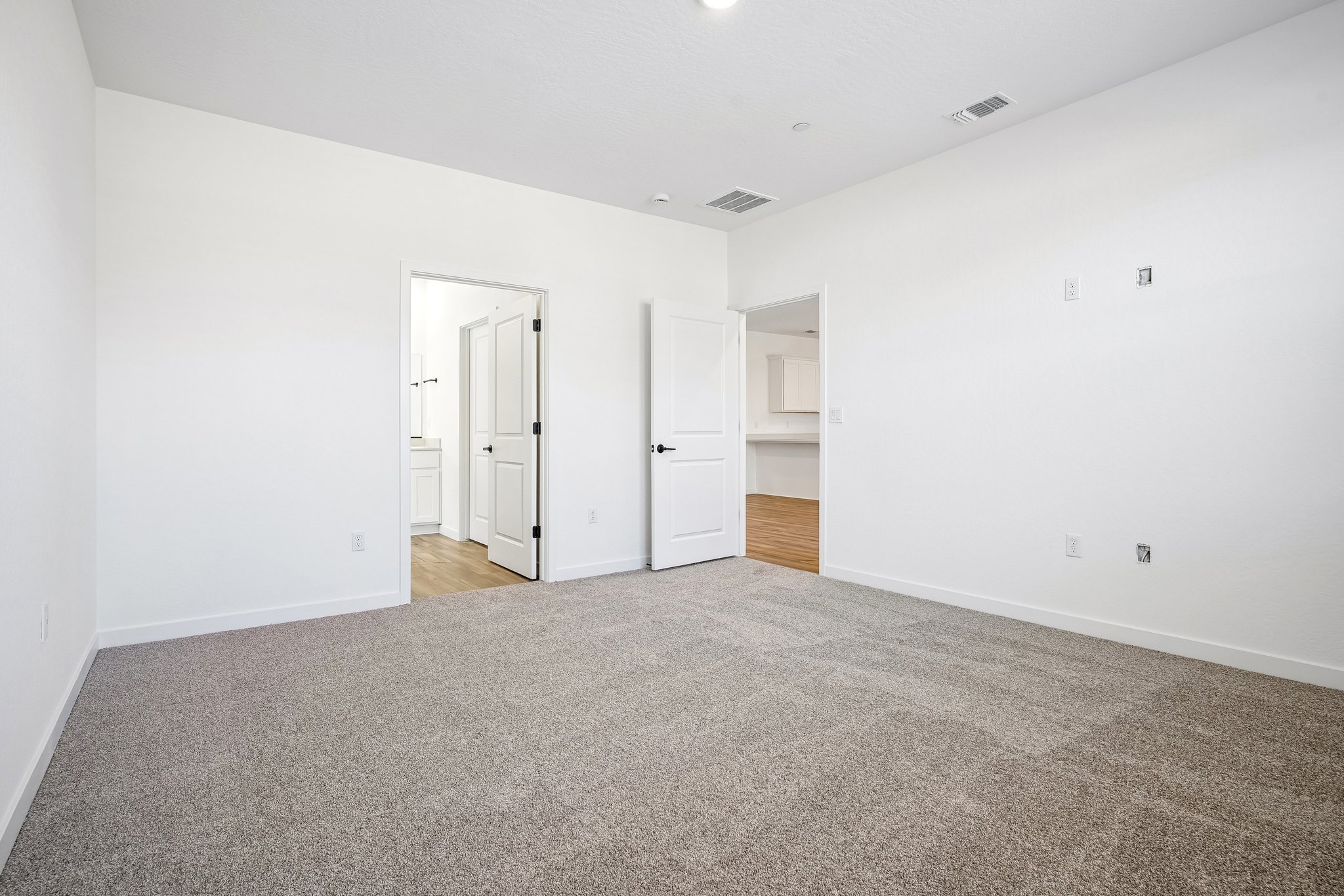 A room with white walls.