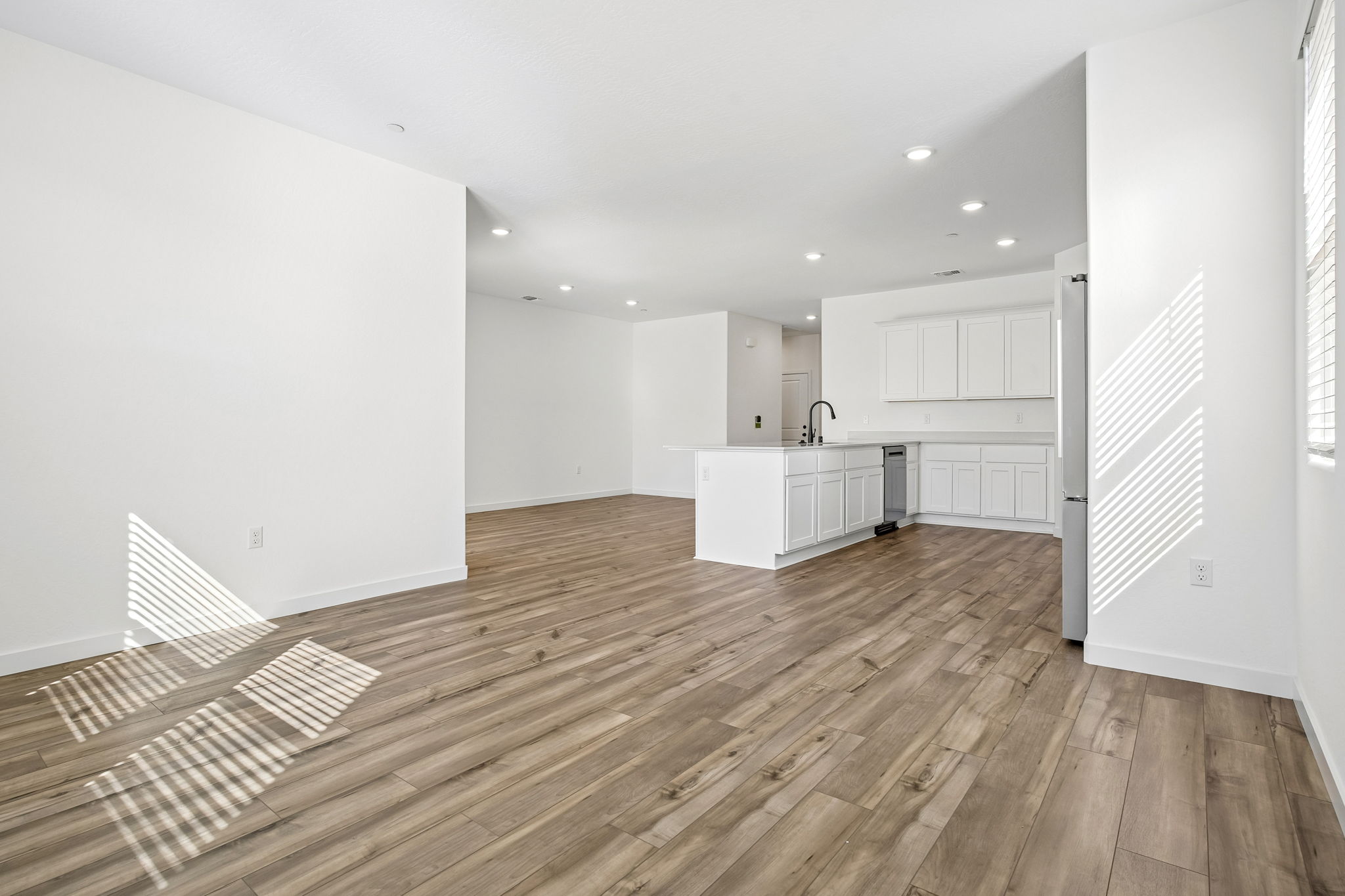 A large empty kitchen.