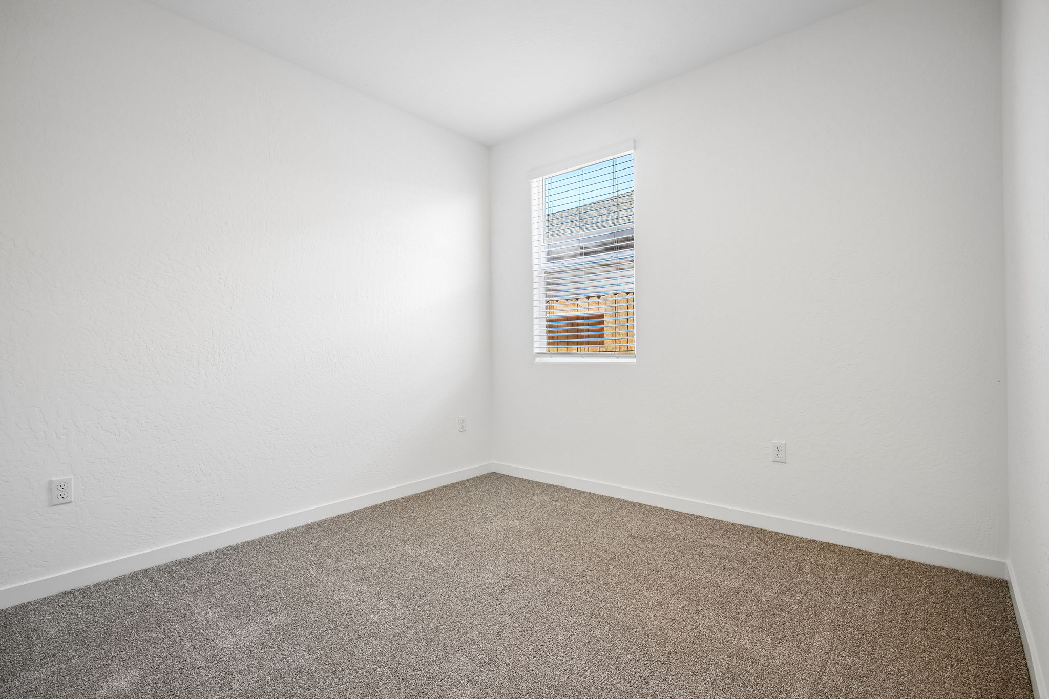 A room with a window.