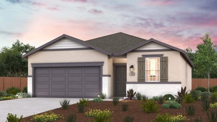 A house with a garage.