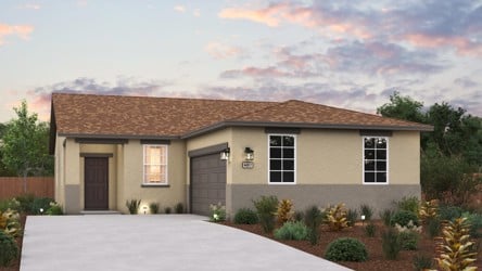 A house with a driveway.