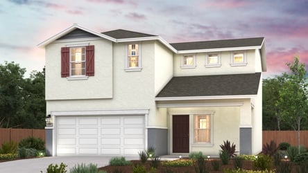 A house with a garage.