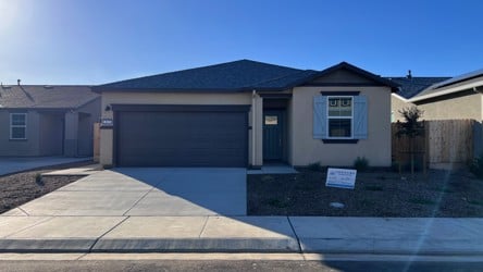 A house with a garage.