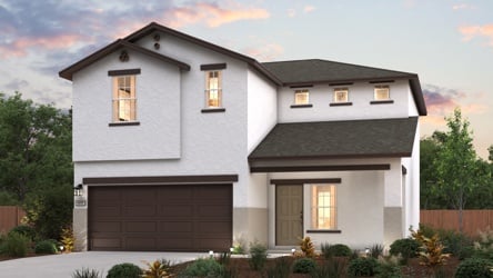 A house with a garage.