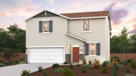 A house with a garage.