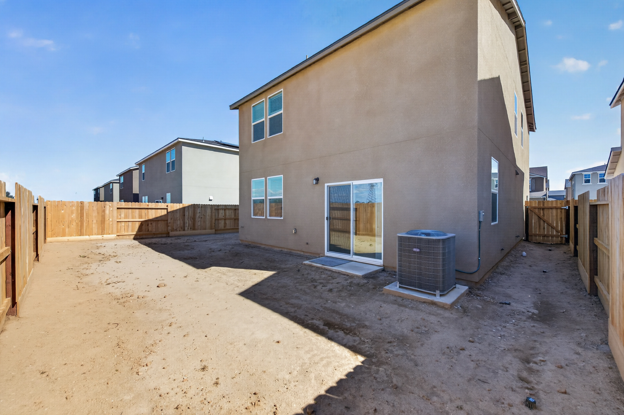 A building with a fence around it.
