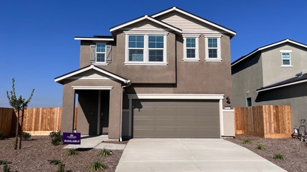 A house with a garage.