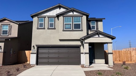 A house with a garage.