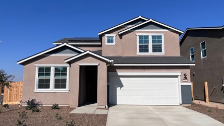A house with a garage.