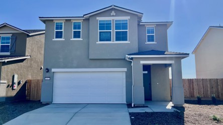 A house with a garage.