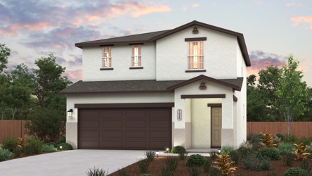 A house with a garage.