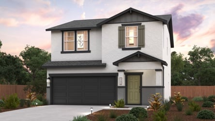 A house with a garage.