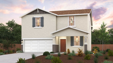 A house with a garage and a driveway.