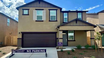 A house with a garage.