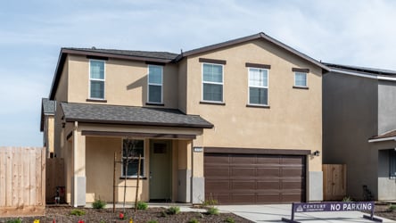 A house with a garage.