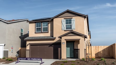 A house with a garage.