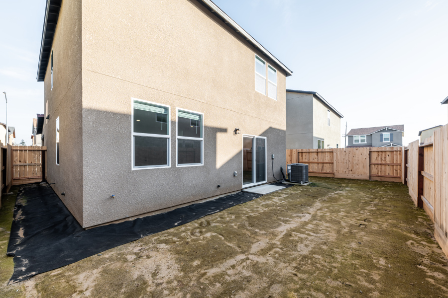 A building with a fence around it.
