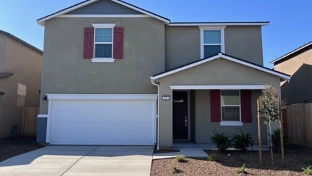 A house with a garage.