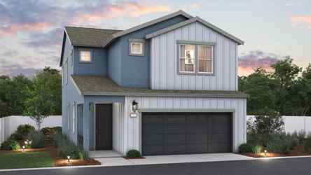 A house with a garage.