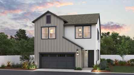 A house with a garage.