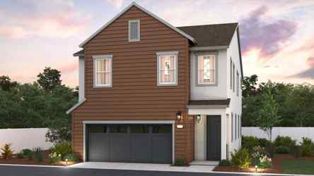 A house with a garage.