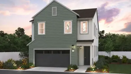 A house with a garage.