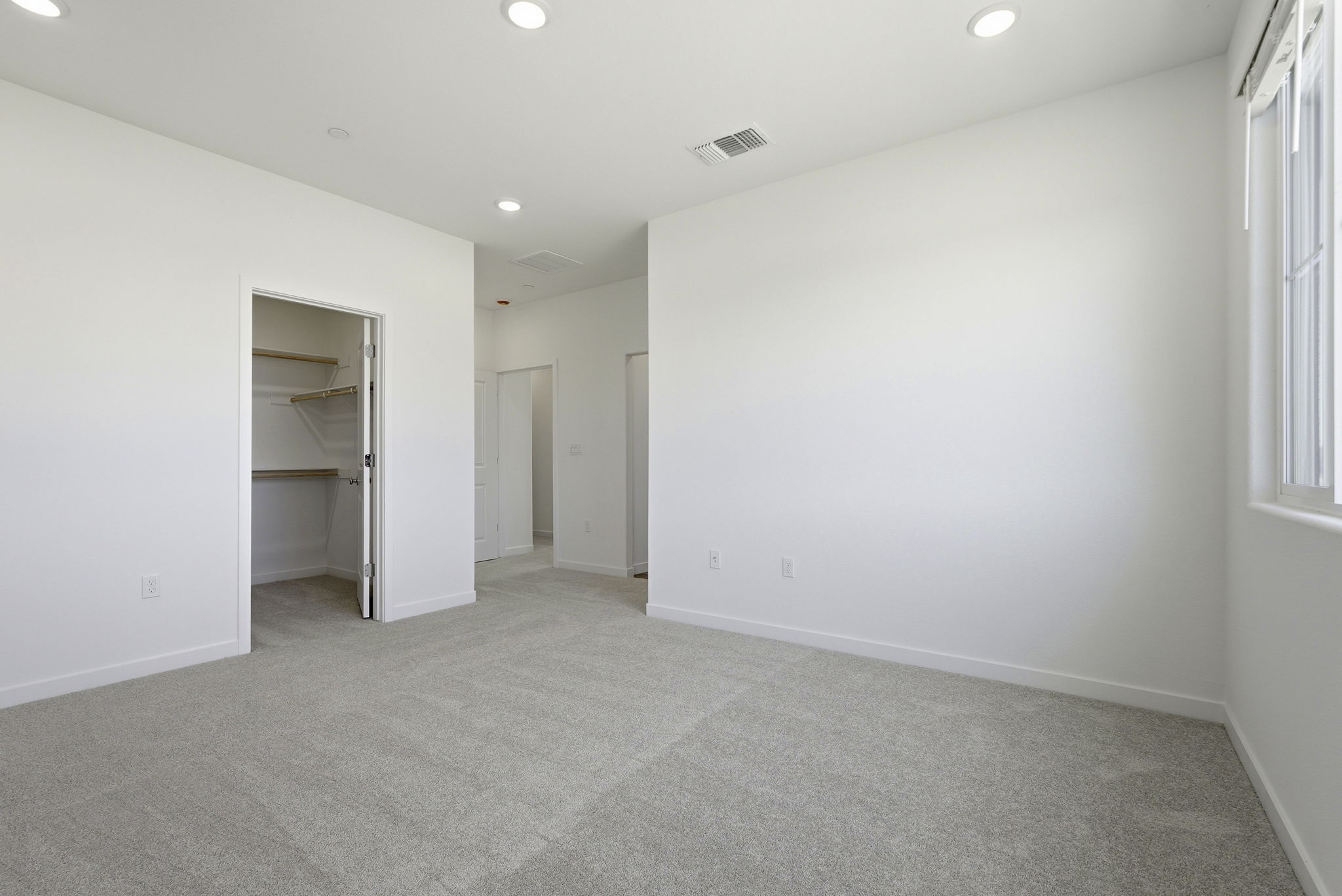 A room with white walls.