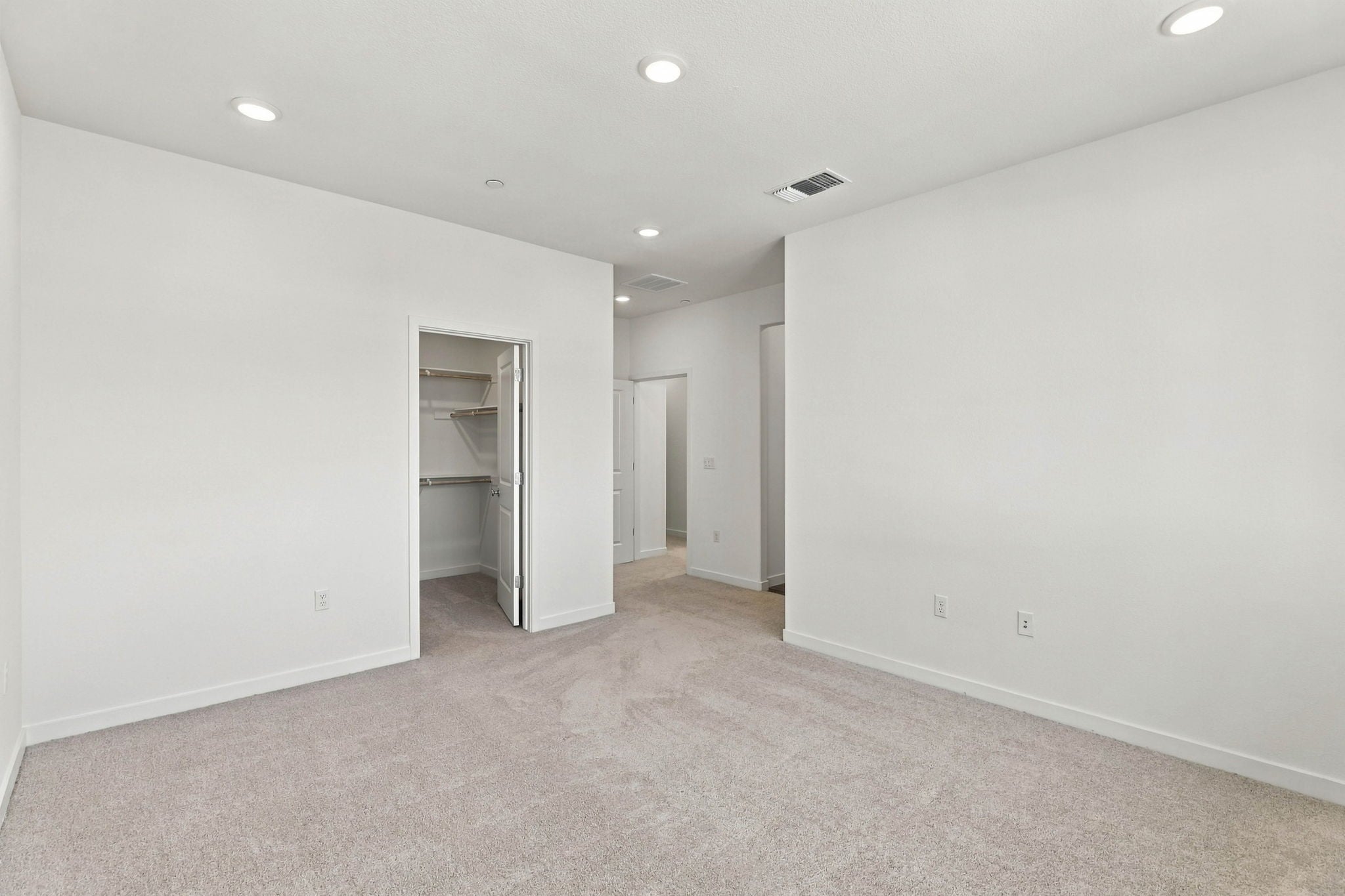 A room with white walls.