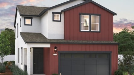 A house with a garage.