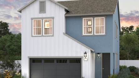 A house with a garage.