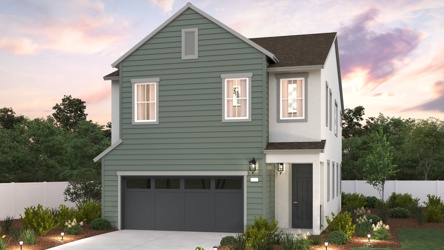 A house with a garage.