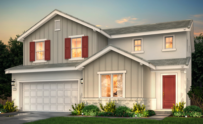 Plan 4 Elevation D Farmhouse at Horizon by Century Communities