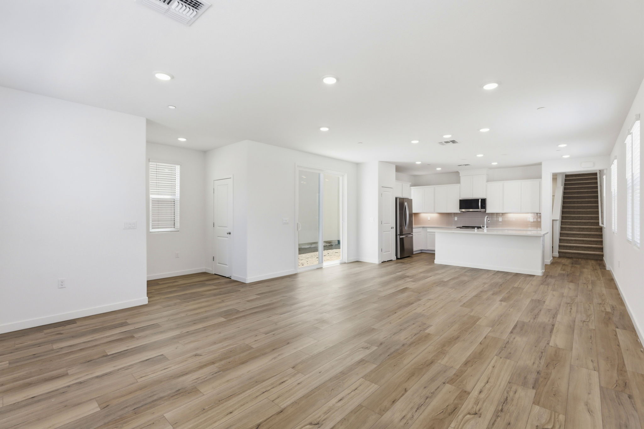 A large empty kitchen.