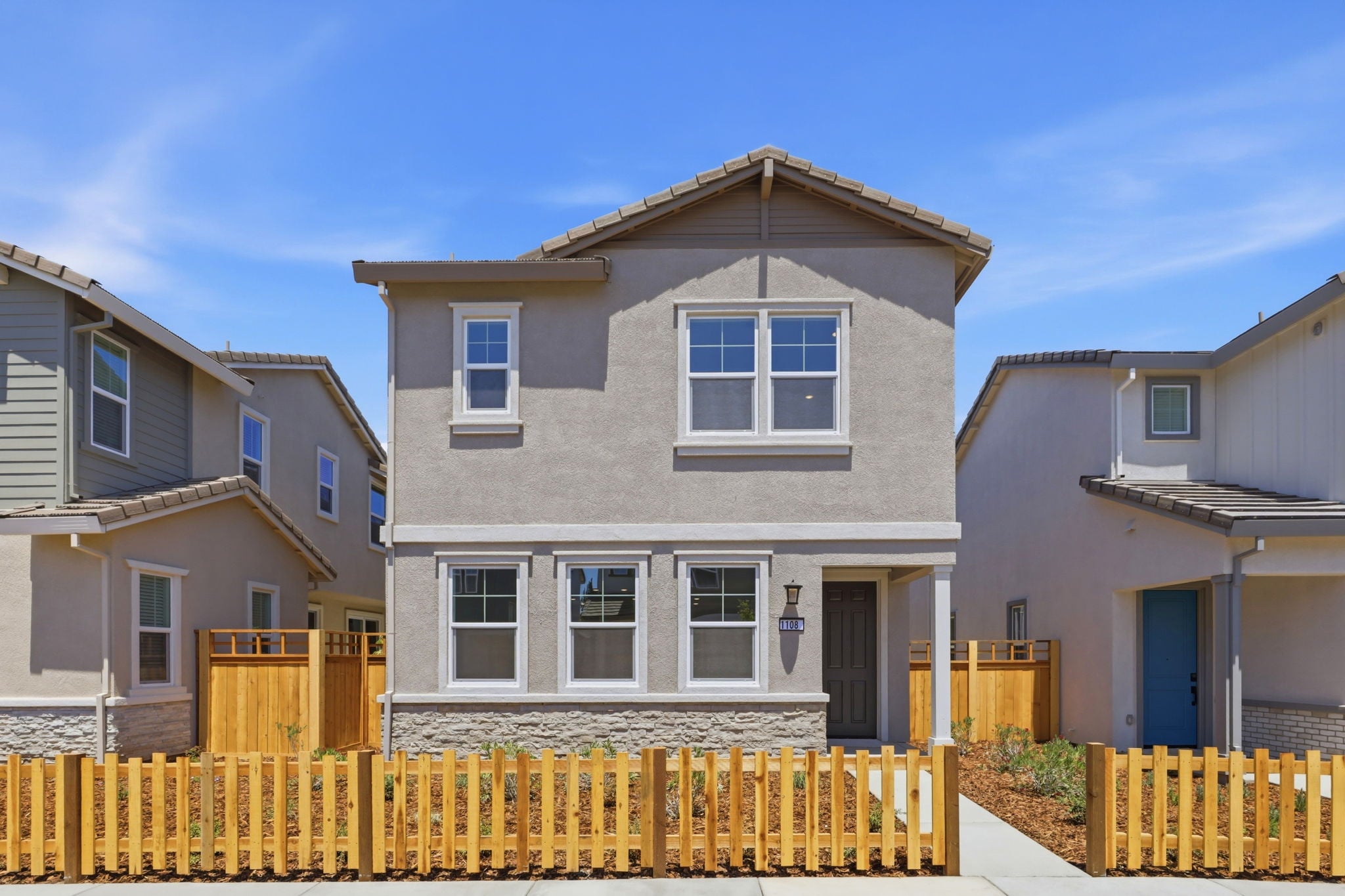 A row of houses.