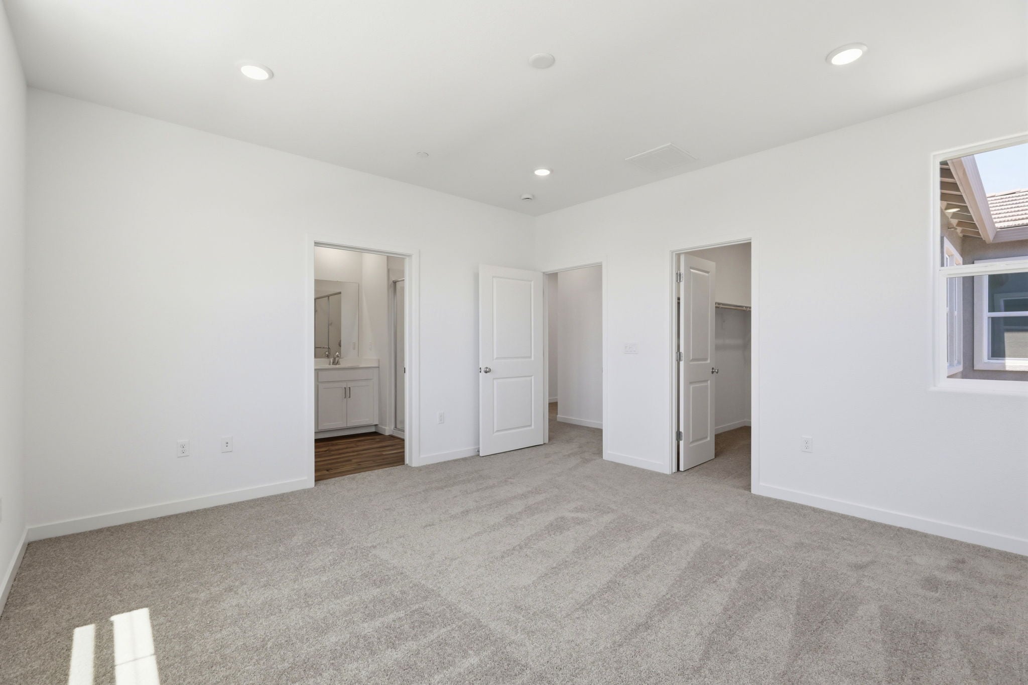 A room with white walls.