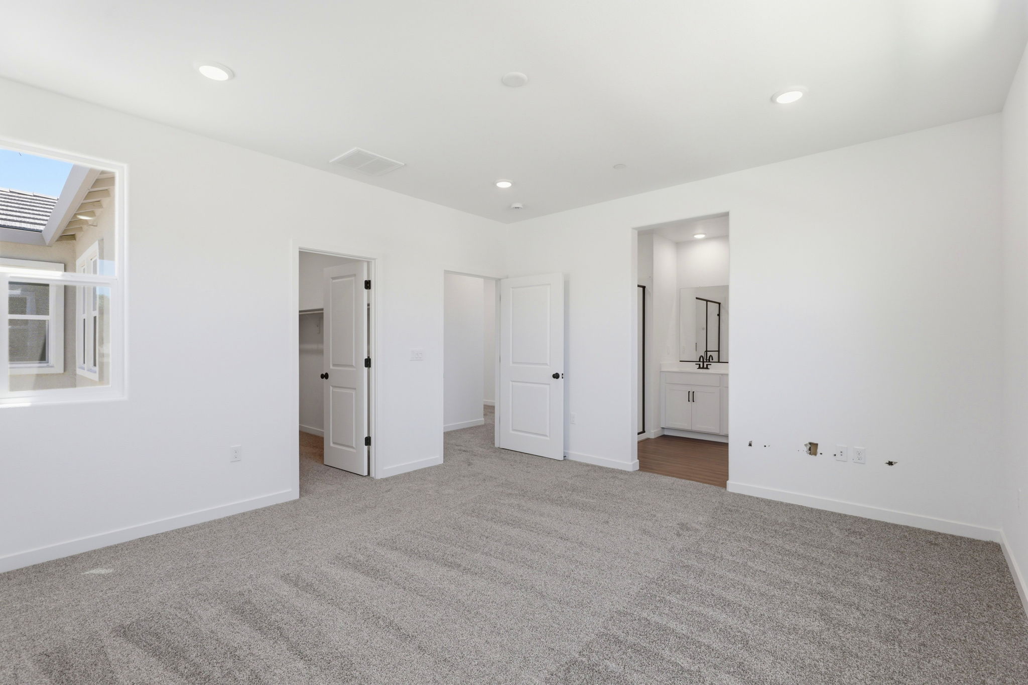 A room with white walls.