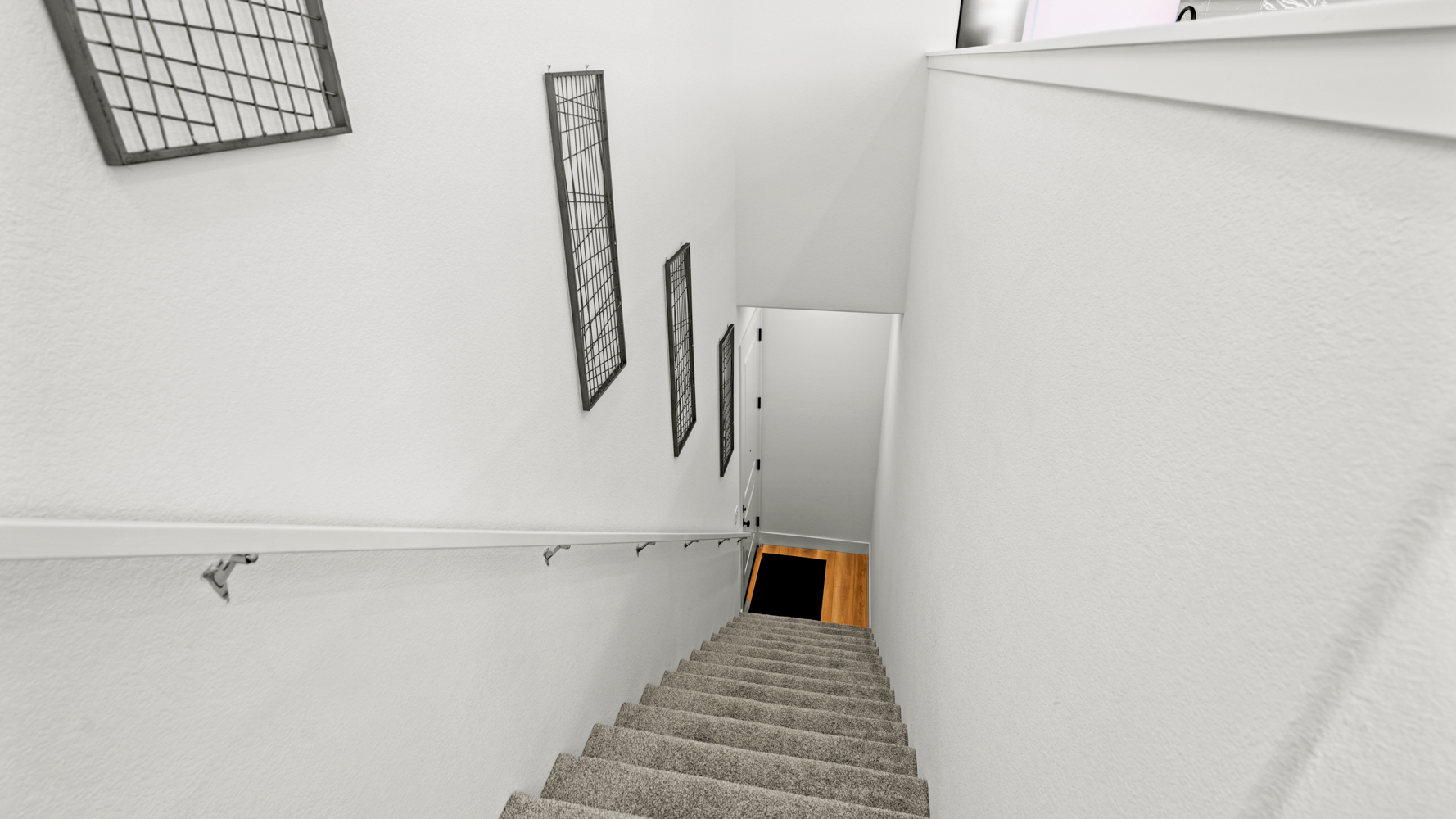 A staircase in a building.