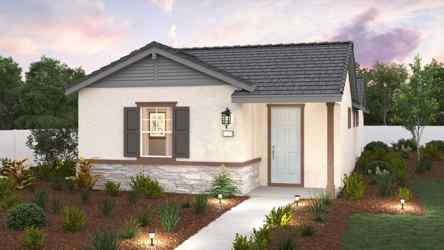 A house with a driveway.