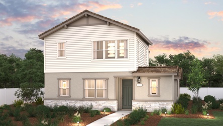 A house with a driveway.