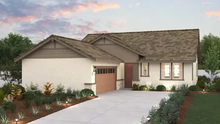 A house with a driveway.