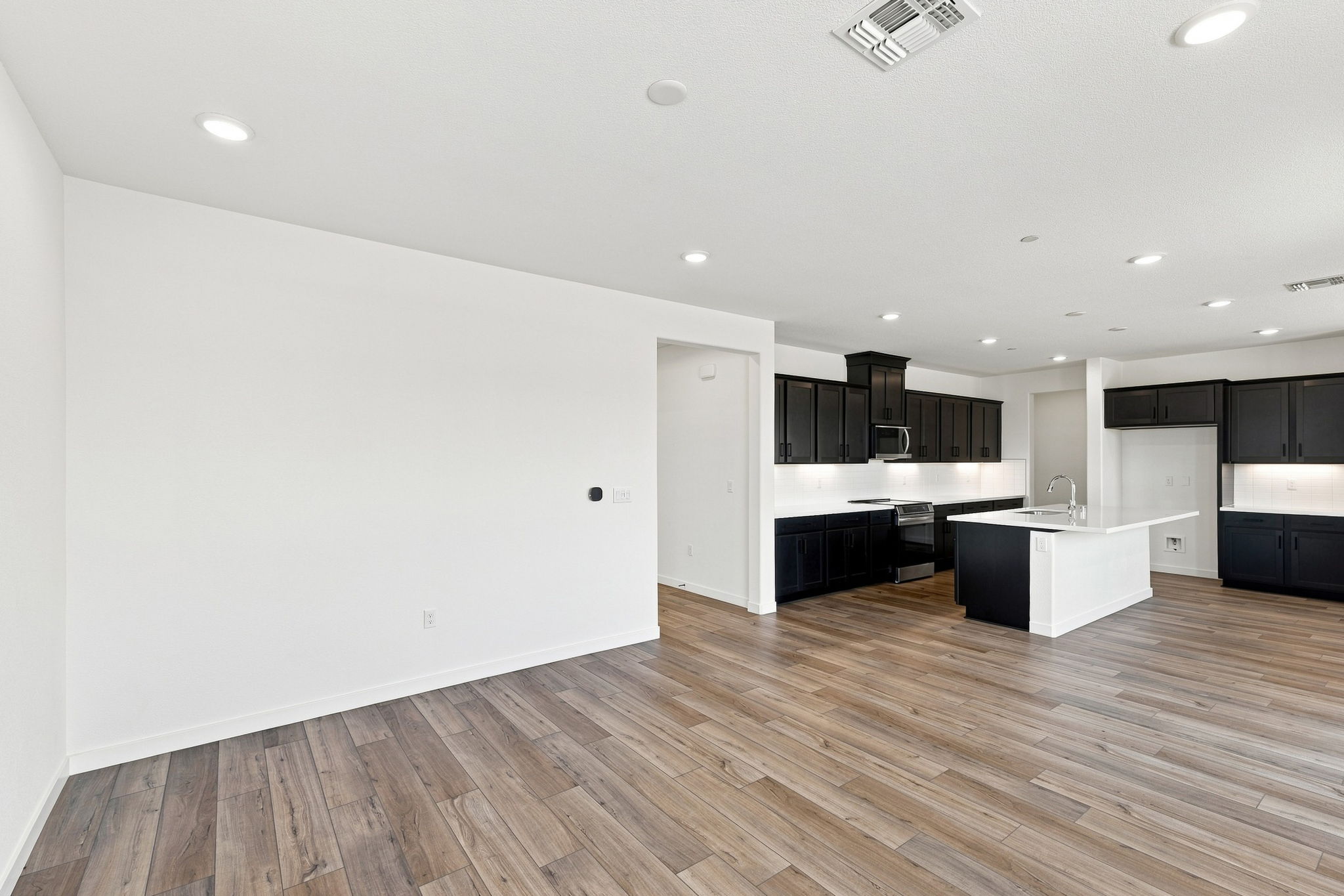 A large empty kitchen.