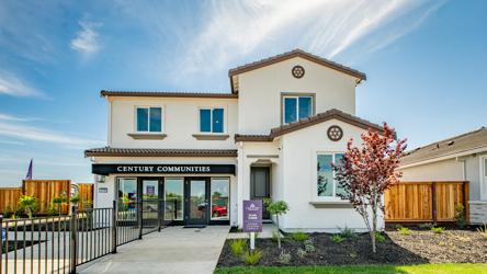 A building with a sign on it.