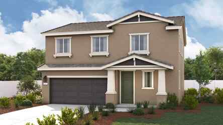 A house with a garage.