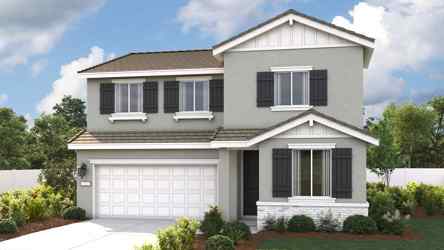 A house with a garage.