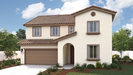 A house with a garage.