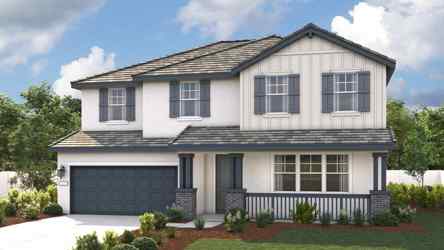 A house with a garage.